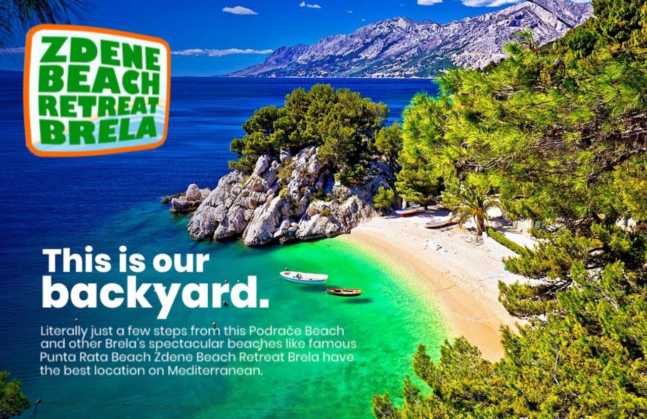 Ferienwohnung Zdene Beach Retreat Brela Exterior foto